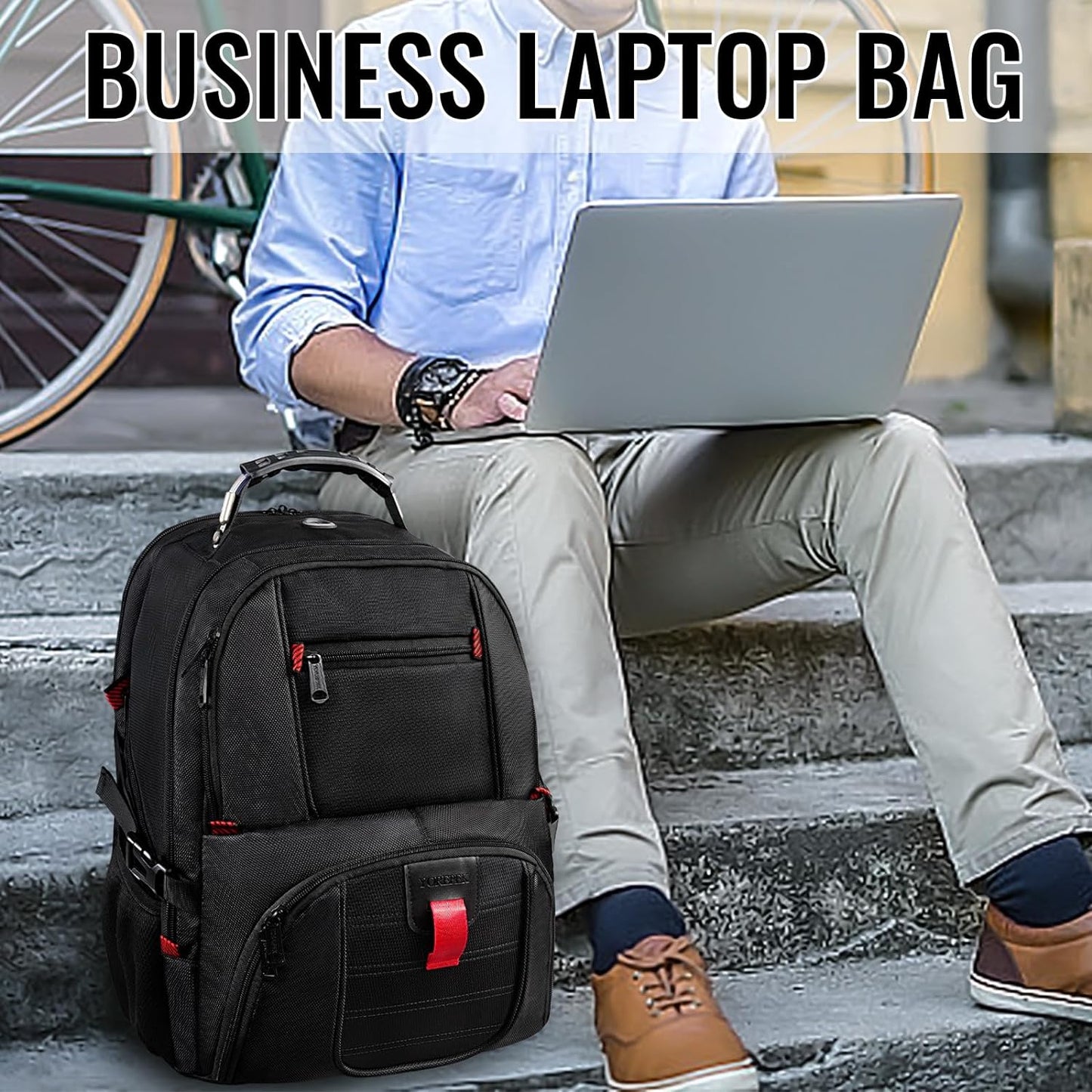 Airline-Approved 50L USB Charging Backpack – Fits Up To 17" Laptop