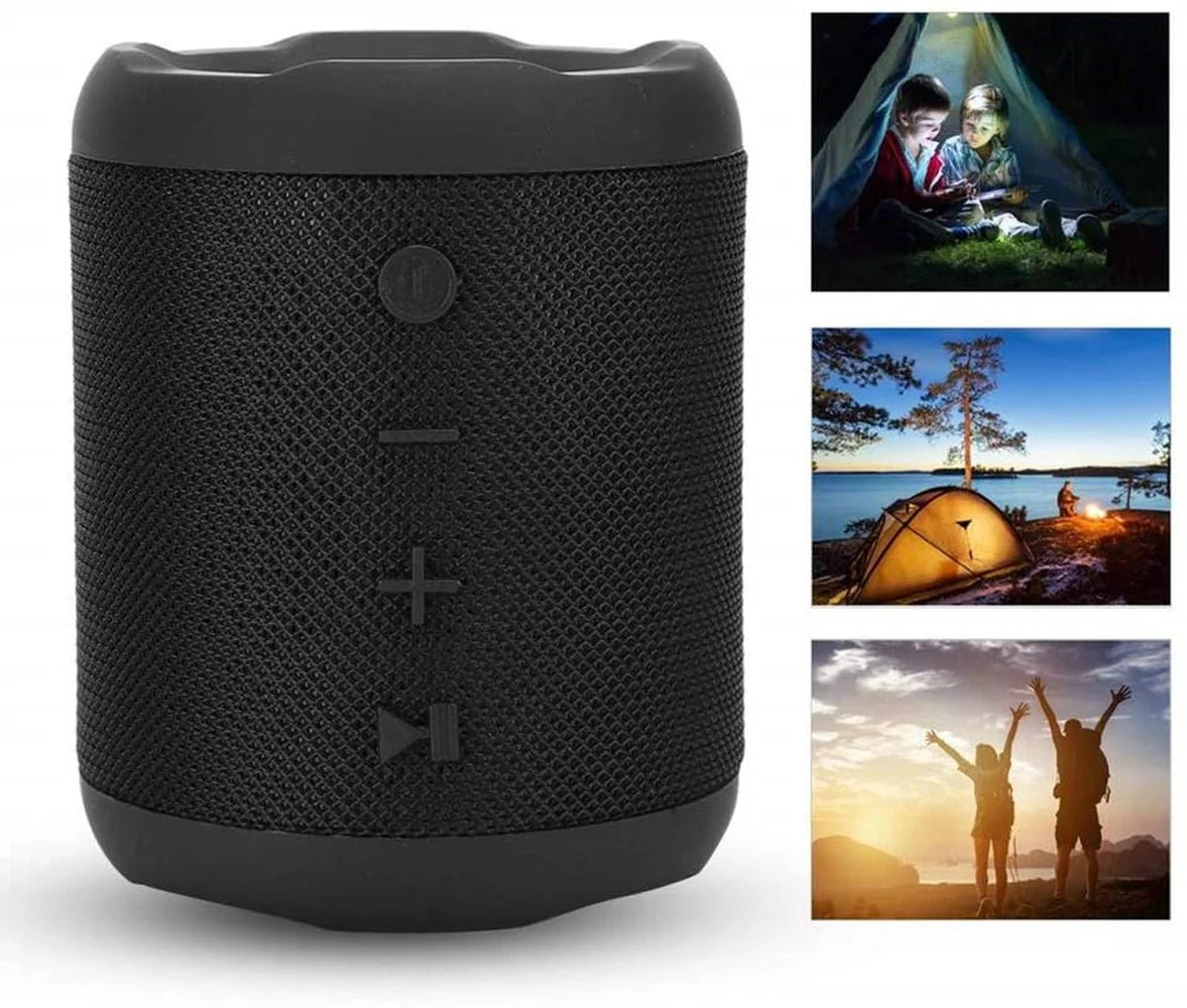 Portable Bluetooth Speaker – IPX6 Waterproof, 360° Stereo Sound, TWS Pairing