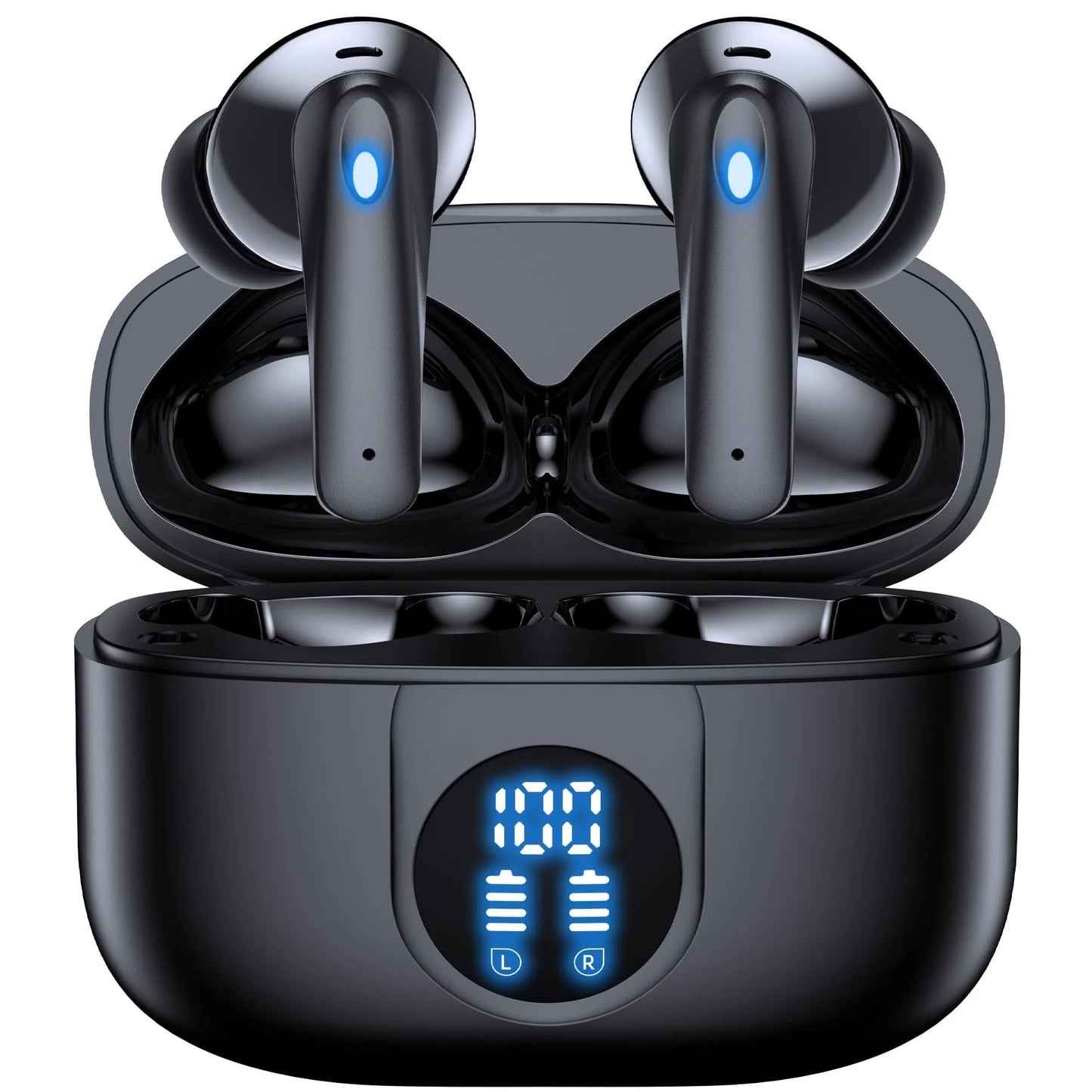 Wireless Bluetooth Earbuds – Noise Cancel + Dual LED