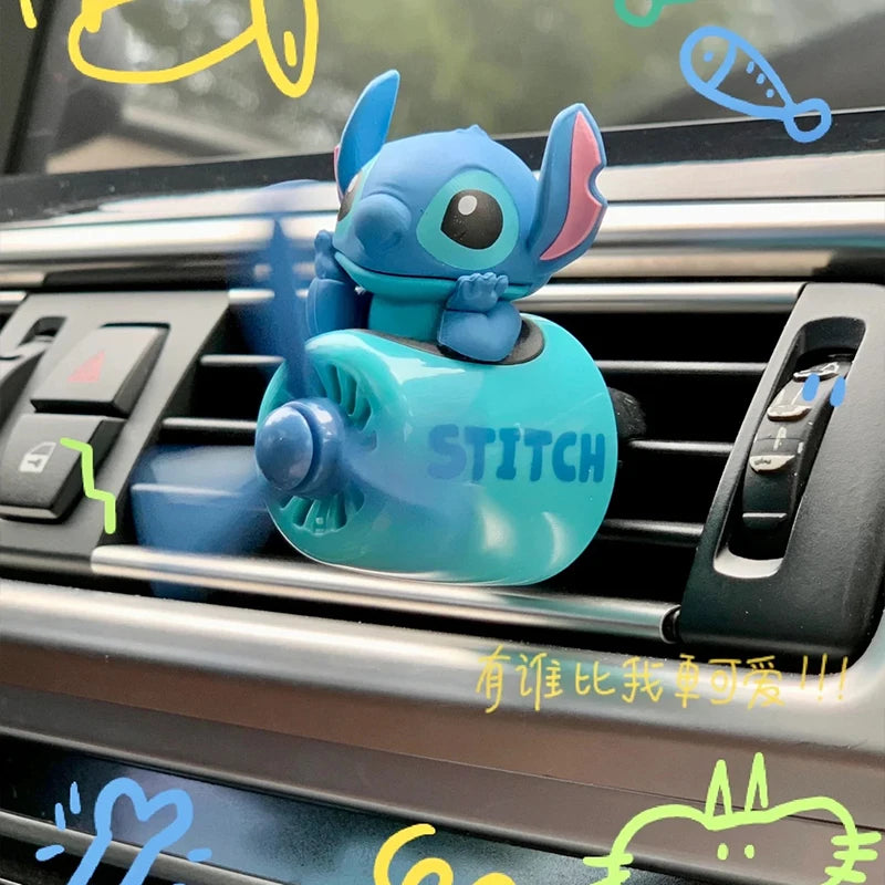 Stitch, Hello Kitty & More Cartoon Car Air Freshener – Cute Propeller Phone Holder & Aromatherapy Gift