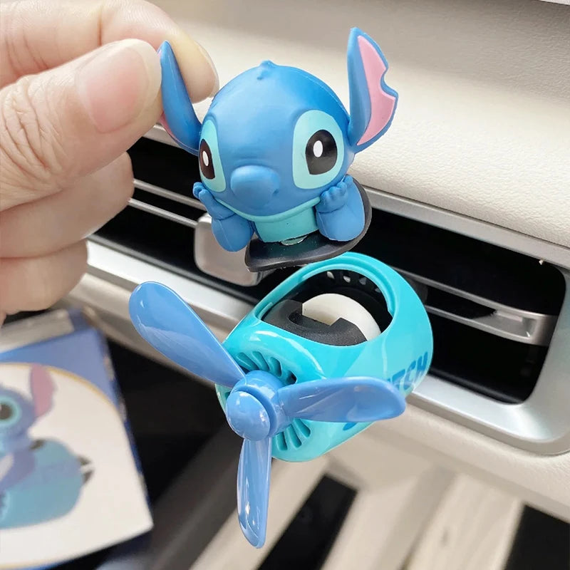 Stitch, Hello Kitty & More Cartoon Car Air Freshener – Cute Propeller Phone Holder & Aromatherapy Gift