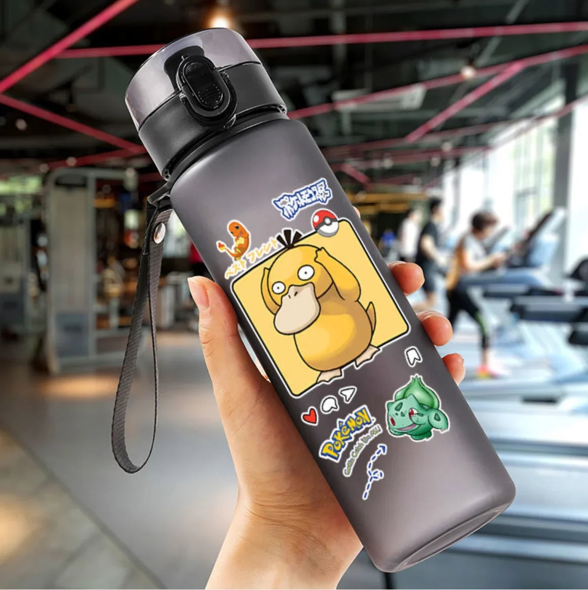 Pokémon 560ML Water Bottle – Pikachu & Squirtle Portable Sports Cup for Kids & Adults