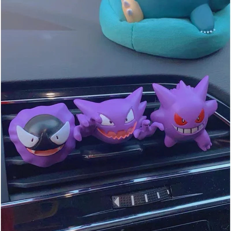 Ghost Pokémon Car Air Vent Decor – Gengar, Haunter & Friends Anime Ornament Gift