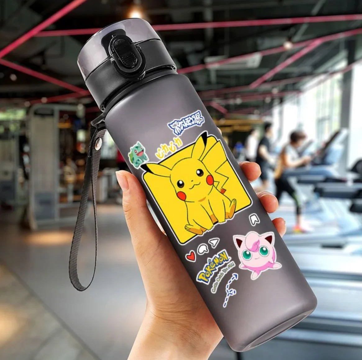 Pokémon 560ML Water Bottle – Pikachu & Squirtle Portable Sports Cup for Kids & Adults
