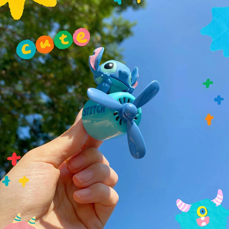 Stitch, Hello Kitty & More Cartoon Car Air Freshener – Cute Propeller Phone Holder & Aromatherapy Gift