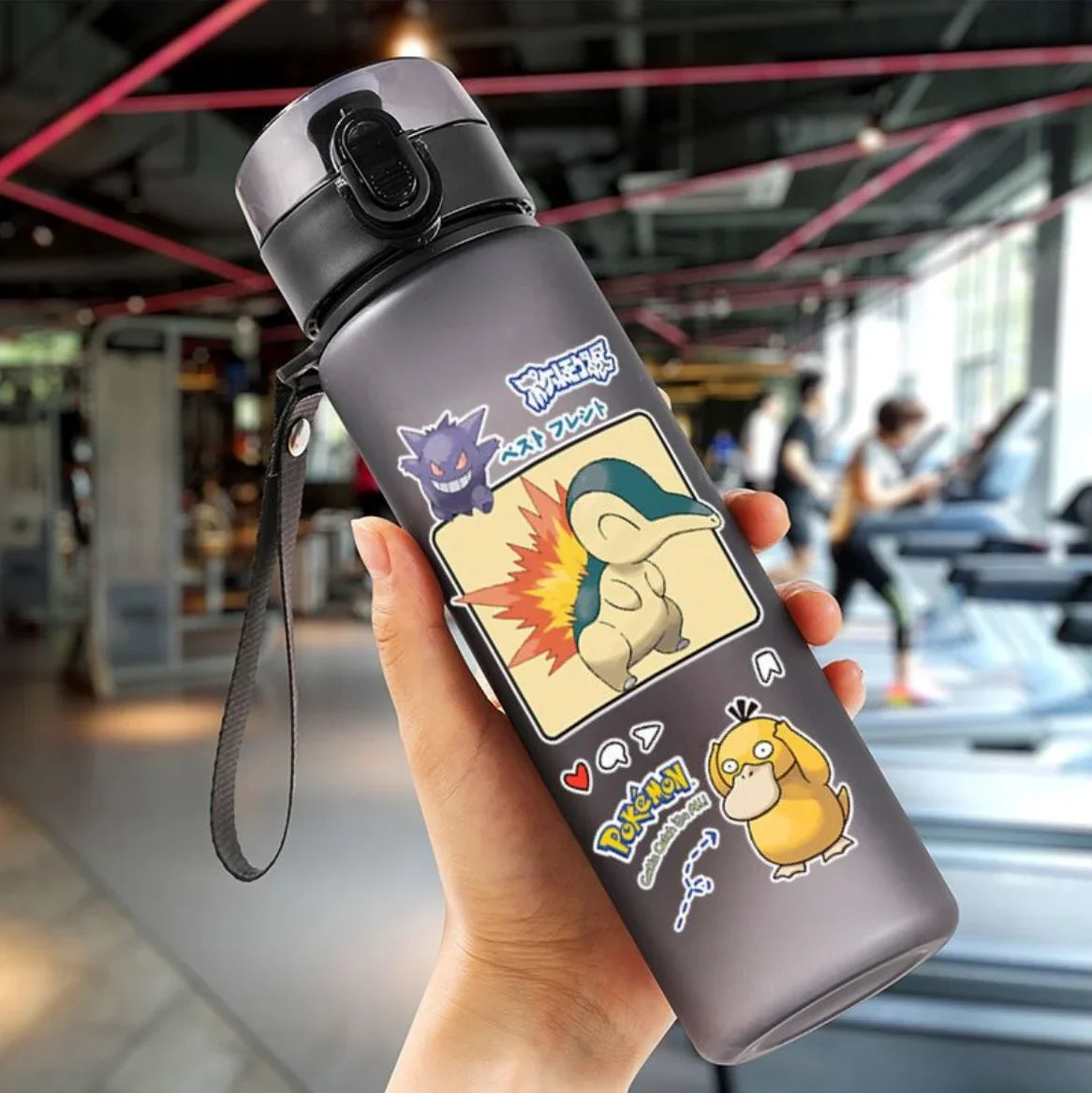 Pokémon 560ML Water Bottle – Pikachu & Squirtle Portable Sports Cup for Kids & Adults