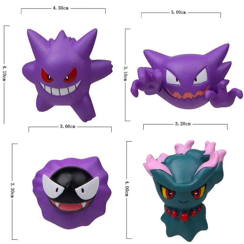 Ghost Pokémon Car Air Vent Decor – Gengar, Haunter & Friends Anime Ornament Gift