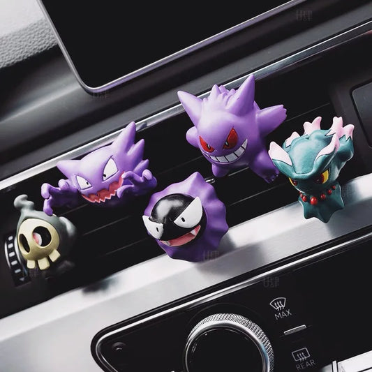 Ghost Pokémon Car Air Vent Decor – Gengar, Haunter & Friends Anime Ornament Gift