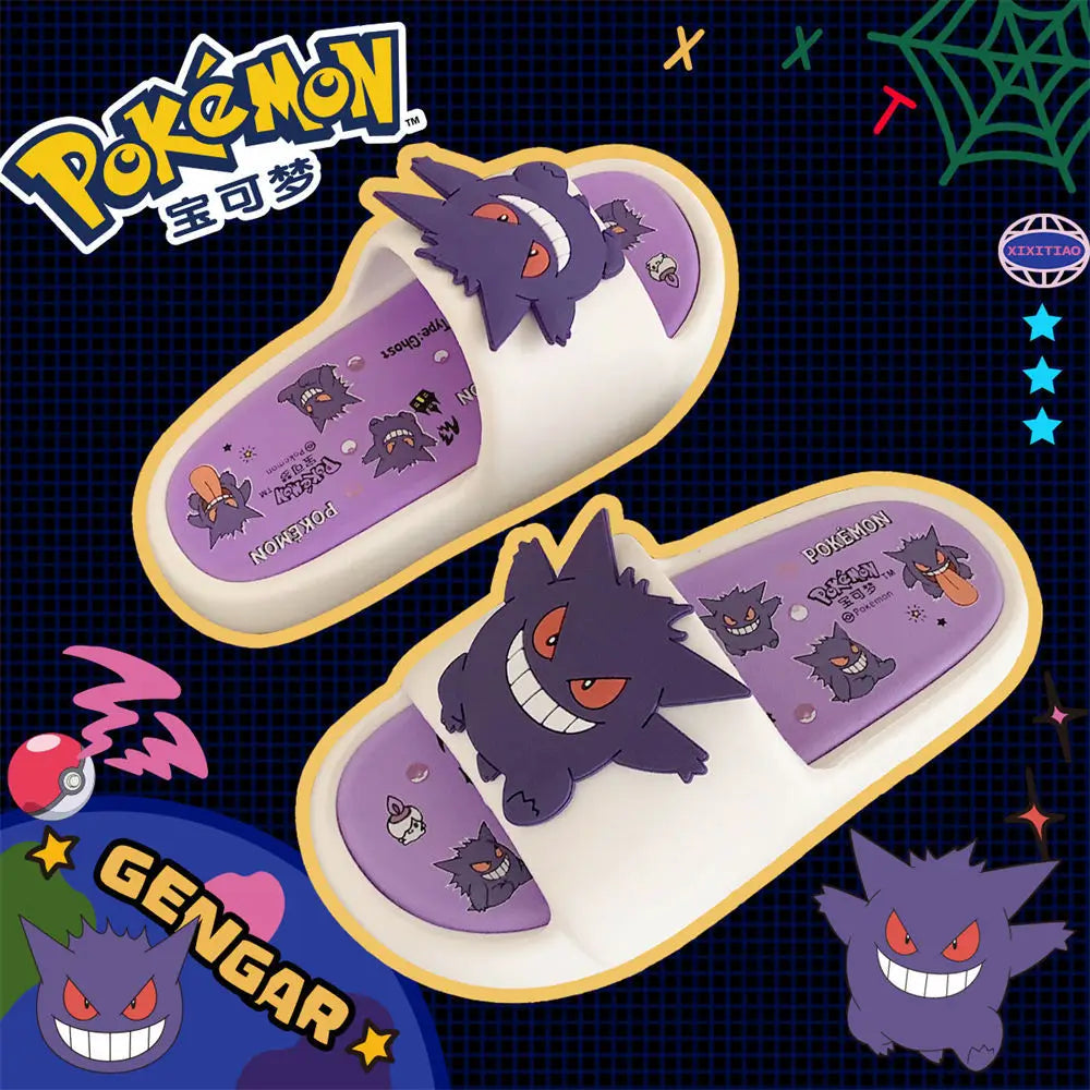 Gengar Kawaii Anime Sandals – Summer Flip Flops for Home & Outdoors