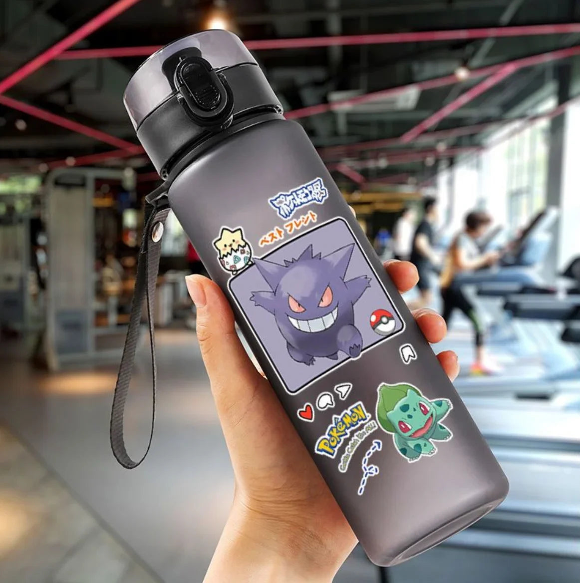 Pokémon 560ML Water Bottle – Pikachu & Squirtle Portable Sports Cup for Kids & Adults