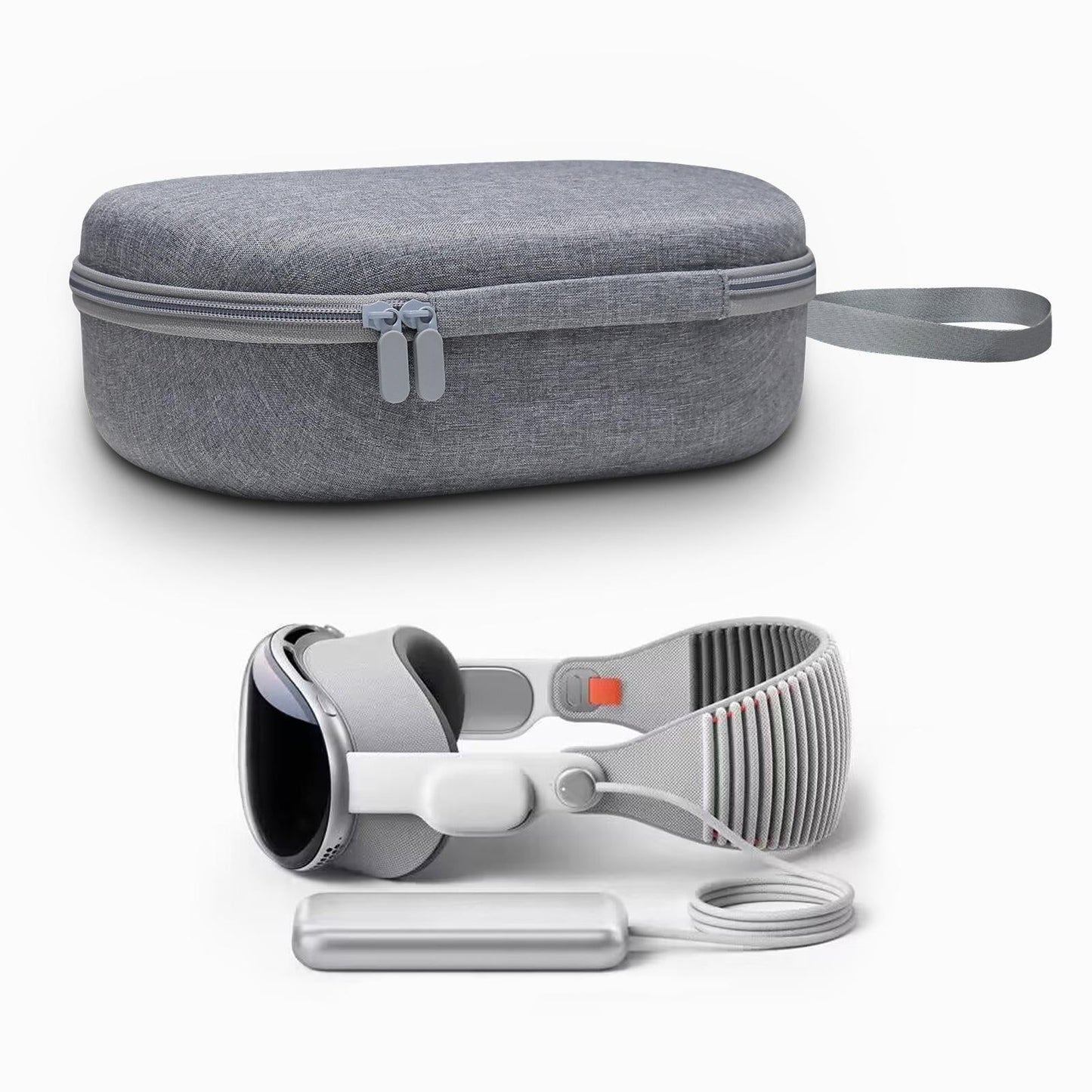 Portable Vr Headset Storage Bag for Apple Vision Pro Glasses - Gray Felt - Gray Felt