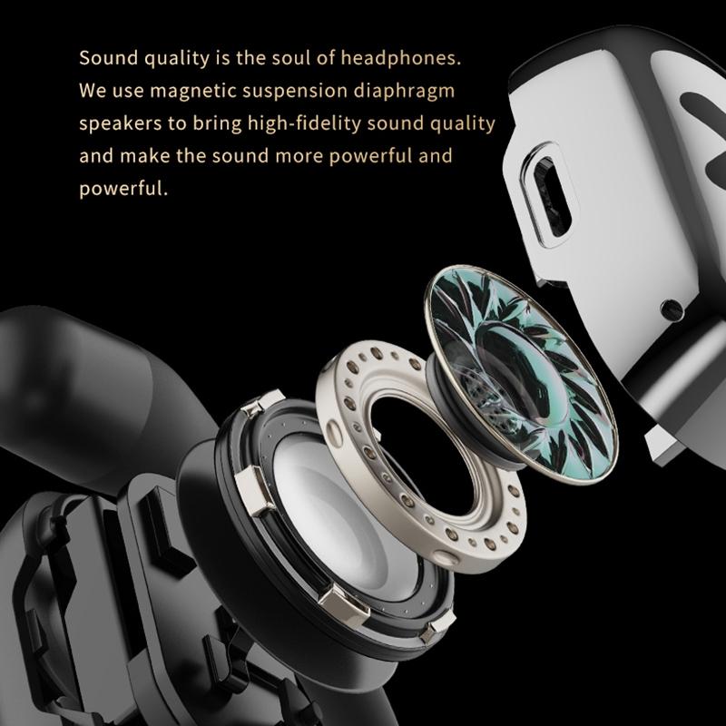 Bluetooth Earphones with Ear-mount Design - Beige