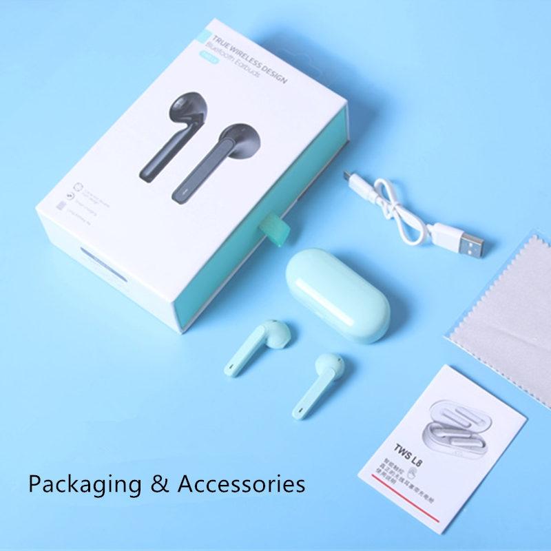 Wireless Bluetooth Earphones - Tws8 - Green