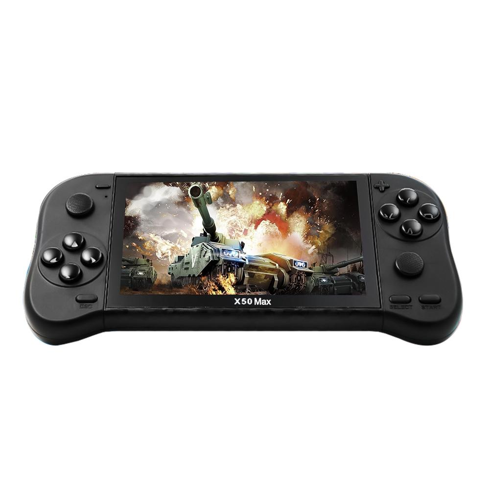 Double Player Handheld Game Console With 6000+ Games - 5.1 Screen - Red+Blue