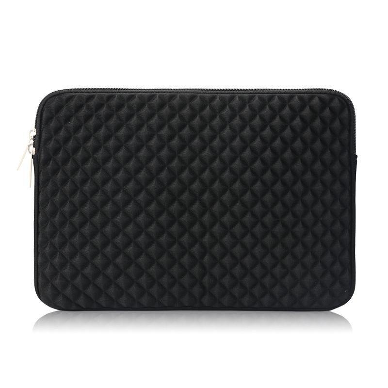 12-13 Inch Diamond Texture Laptop Liner Bag In Black - Lb0146F