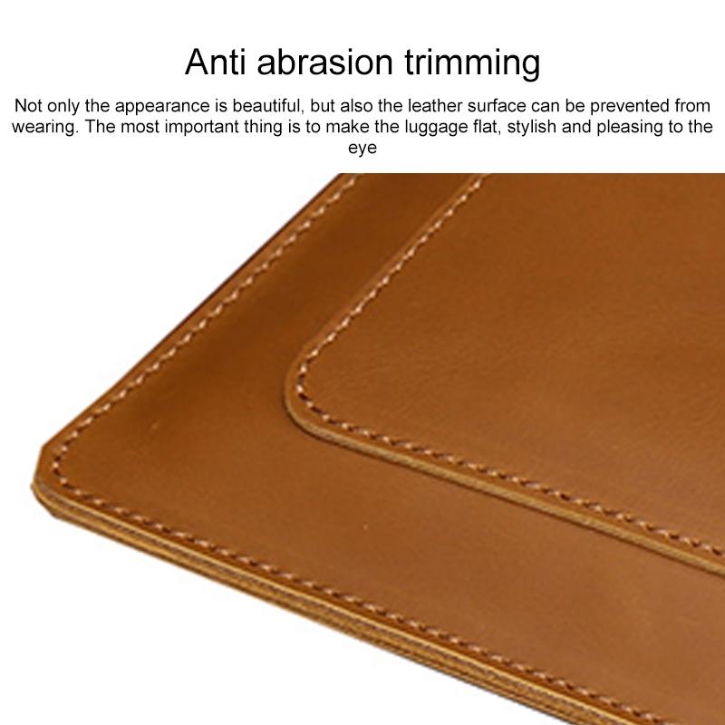 Premium Leather Business Laptop / Tablet Zipper Bag - Universal Fit - Green