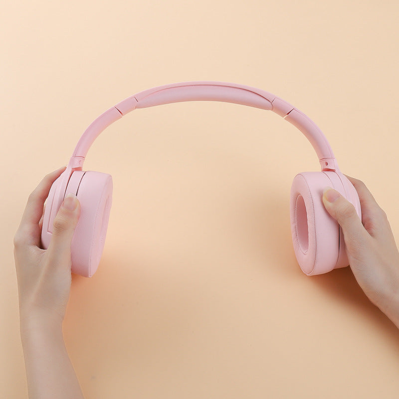 Pink Wireless Over-Ear Headphones - Bluetooth 5.0, Long Battery Life