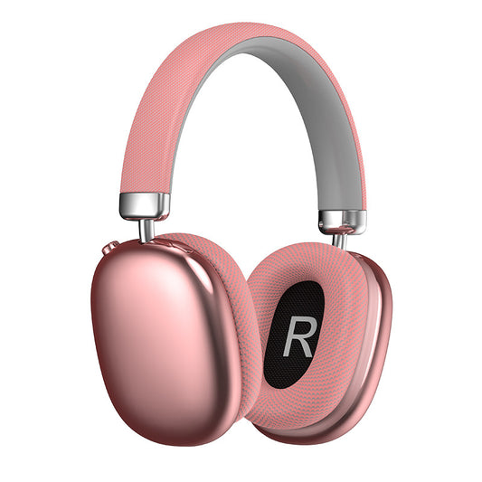 Pink Wireless Over-Ear Headphones - Bluetooth 5.3, Knob Control