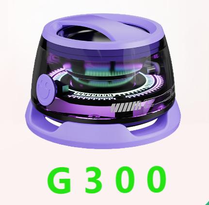 G300 Magnetic Suction Bluetooth Speaker - RGB Lights, 40mm Driver, 6H Playtime(Purple)