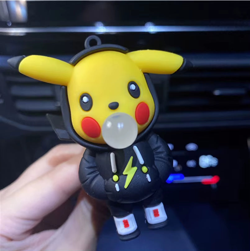 Pikachu Car Perfume Pendant – Cute Handmade Pokémon Air Outlet Decoration