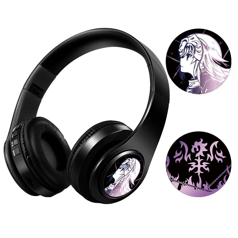 Arknights Exusiai Wireless Headphones – Anime Bluetooth Gaming Earphones with Mic