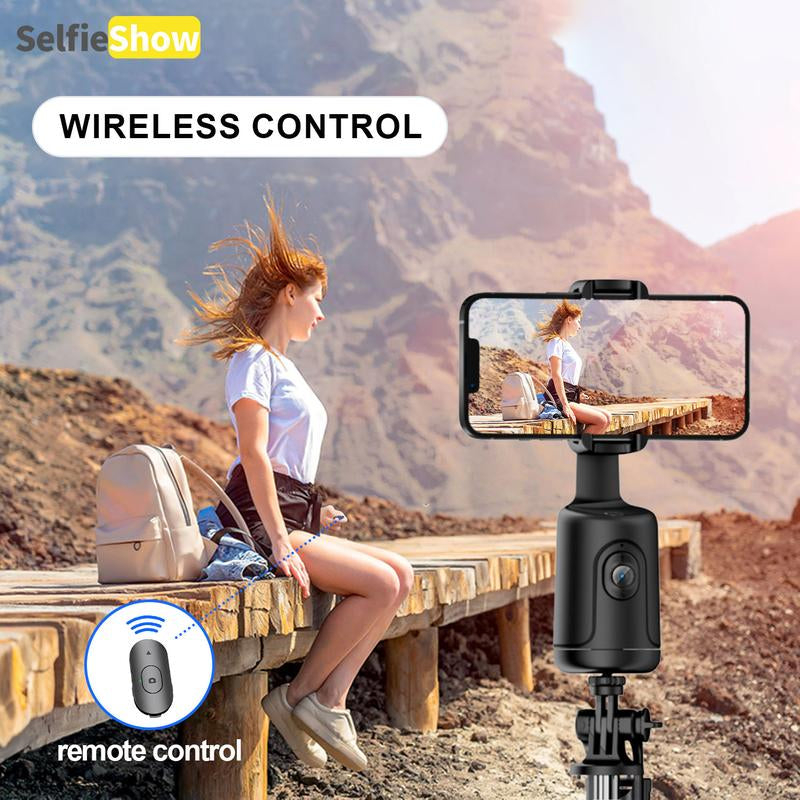 Smart AI Tracking Tripod — 360° Auto-Follow, Facial Recognition, Pan & Tilt Stabilization Perfect for Home, Vlogging & Outdoor Shots