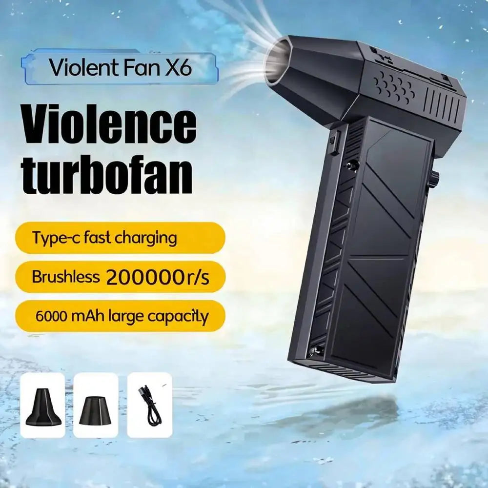 X6/X9 Jet Blower – Ultra-Powerful 200,000RPM Dust Cleaner with Type-C Charging & Turbo Boost