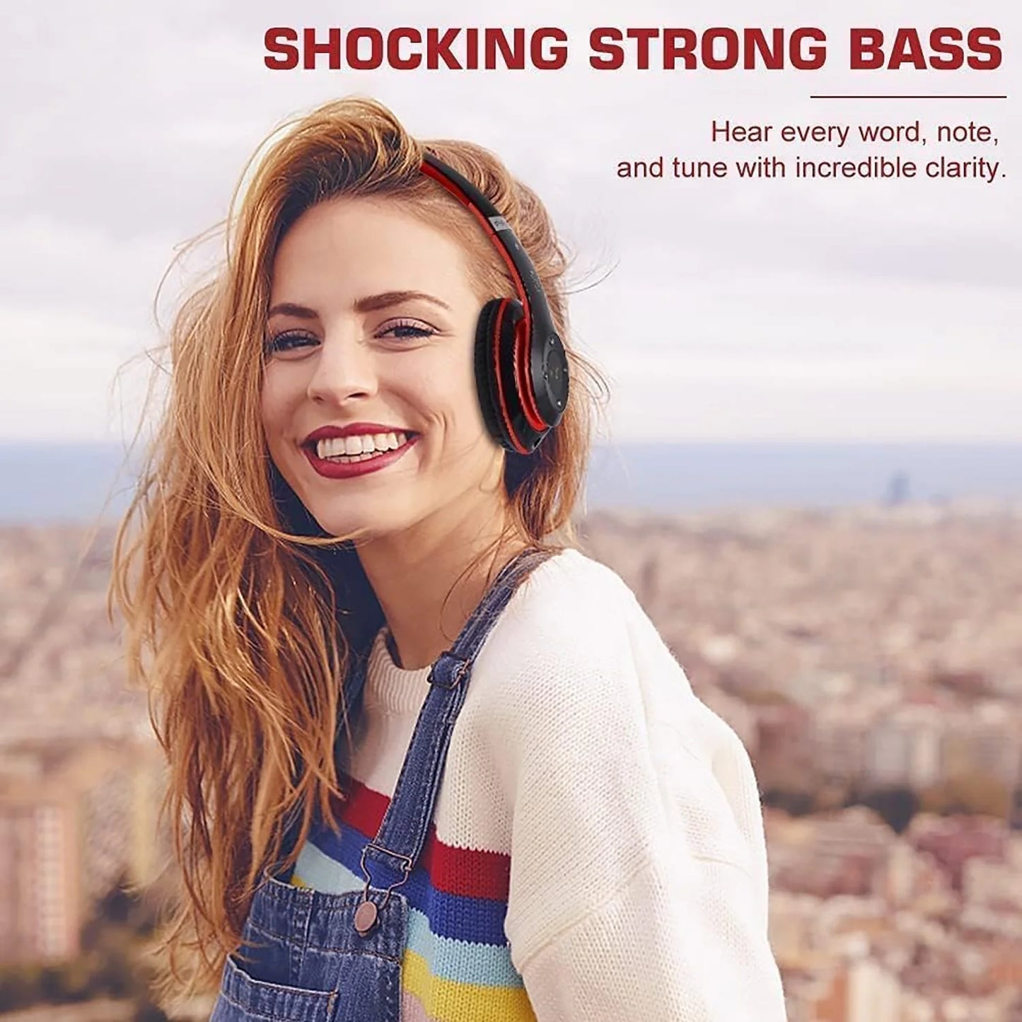 Over-Ear Bluetooth Headphones – 6 EQ Modes
