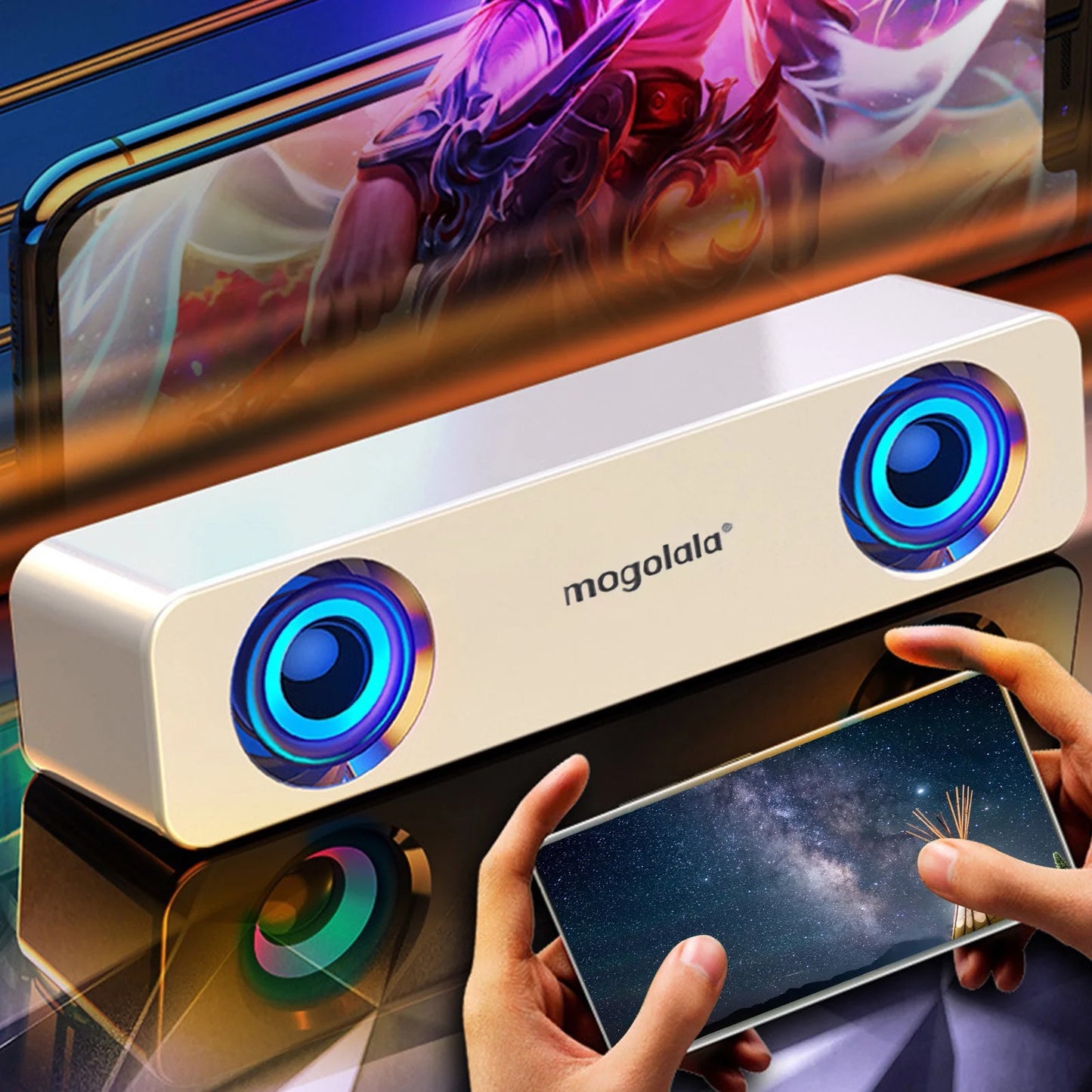 USB Dual Speakers w/ Subwoofer