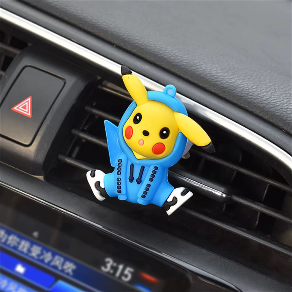 Pikachu Car Perfume Pendant – Cute Handmade Pokémon Air Outlet Decoration