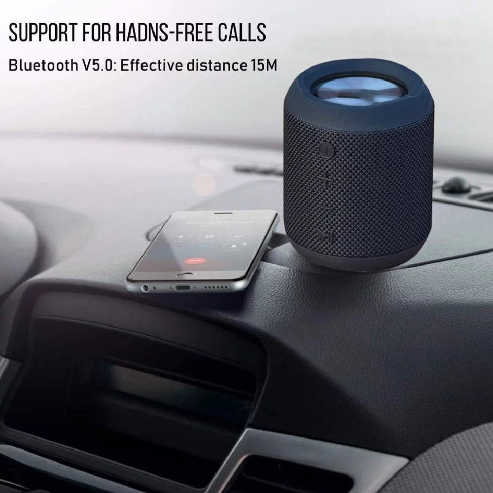 Portable Bluetooth Speaker – IPX6 Waterproof, 360° Stereo Sound, TWS Pairing