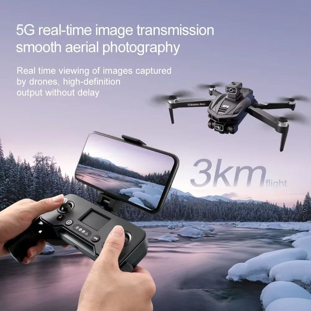 V168 PRO 8K GPS Drone – HD Camera, FPV, Brushless Motor, Foldable & Smart Avoidance