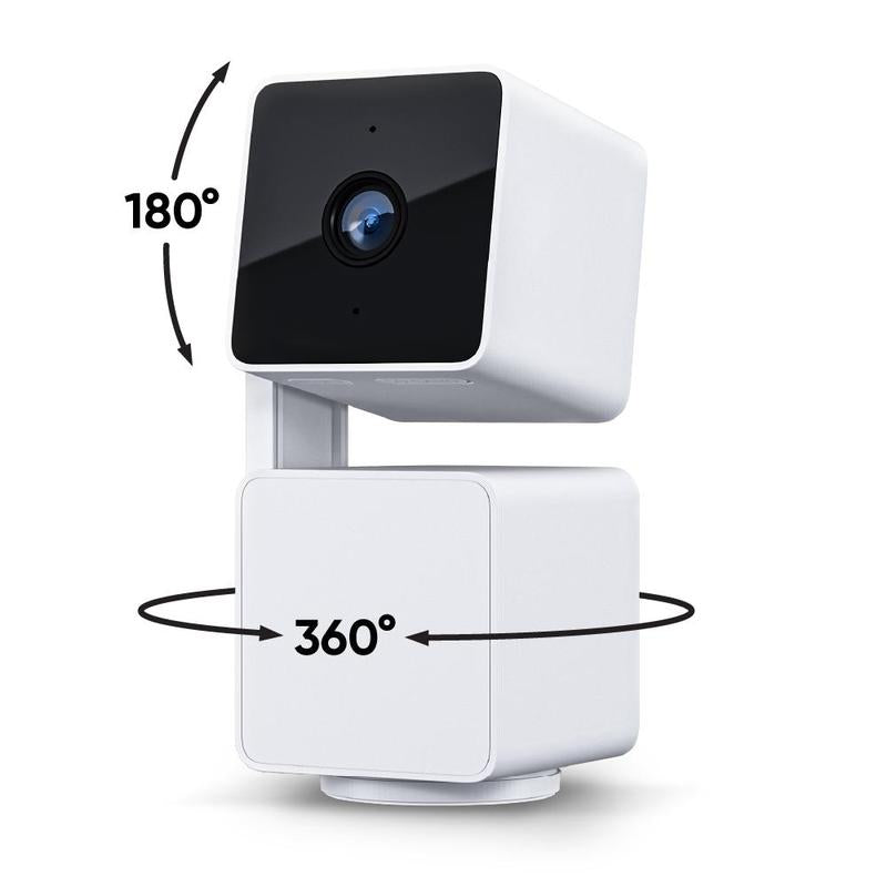 Wyze Cam Pan V3 — #1 Security Camera Worldwide! Wired, Indoor/Outdoor Pan Tilt Zoom (PTZ) W/ 360 Degree Motion Tracking, Color Night Vision, HD, WIFI