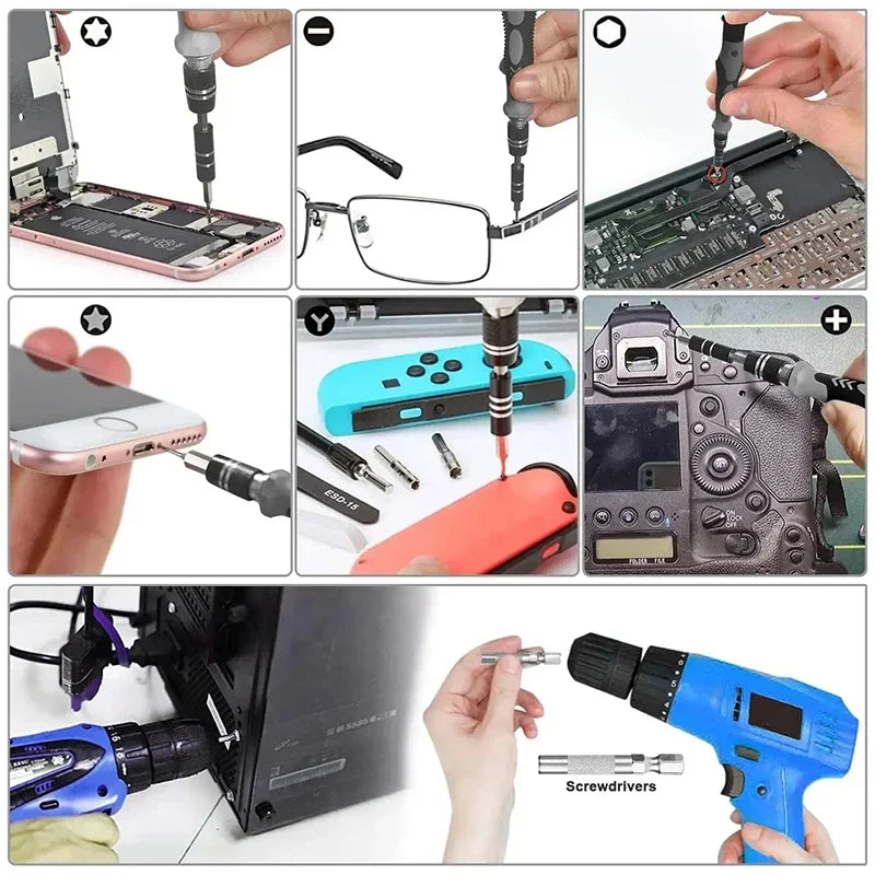 Tech Wiz FixPro – 115-in-1 Precision Screwdriver Set with Magnetic Bits & Compact Carry Case