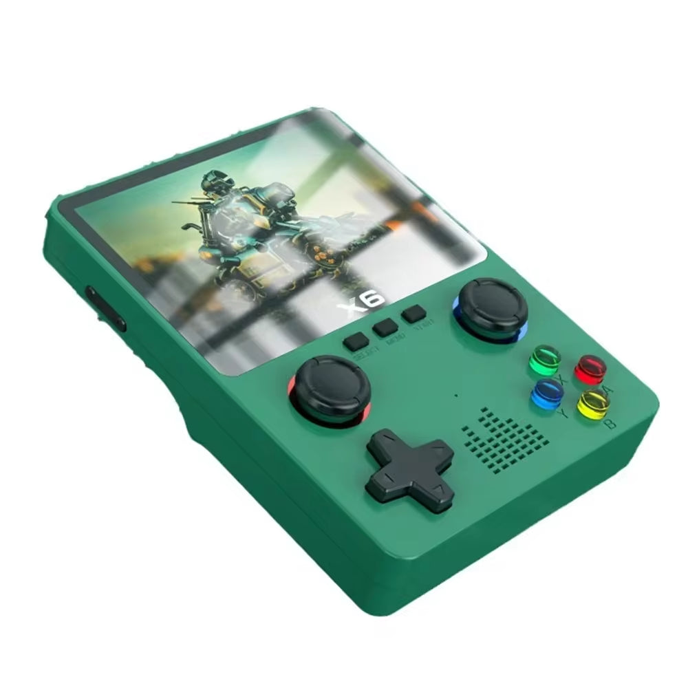 X6 Pocket Console – IPS Display, Dual Joysticks, Multi-Platform Emulator (GBA & More)