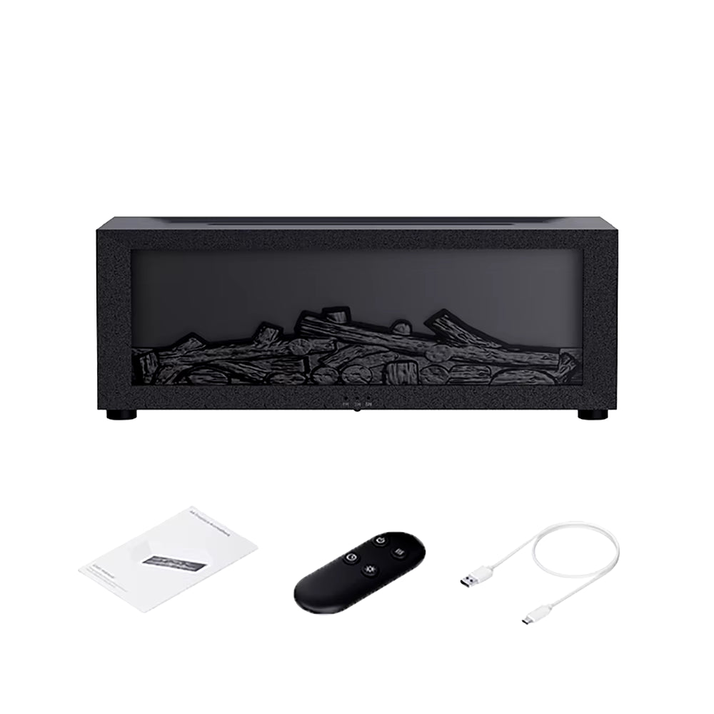 Flame Effect Aroma Diffuser – Ultrasonic Humidifier with Night Light & Essential Oil Mist