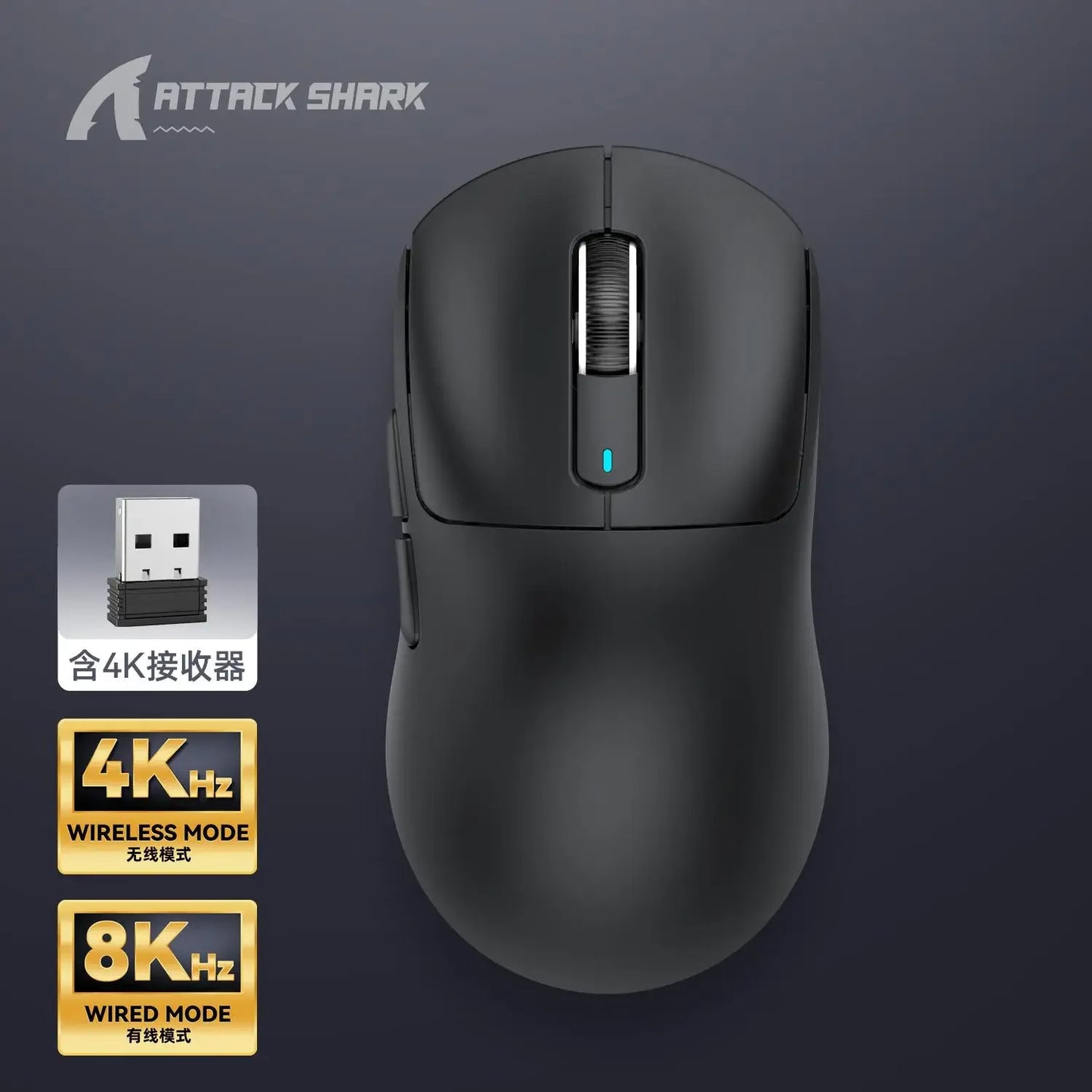 Attack Shark X3/X3PRO – Wireless Gaming Mouse