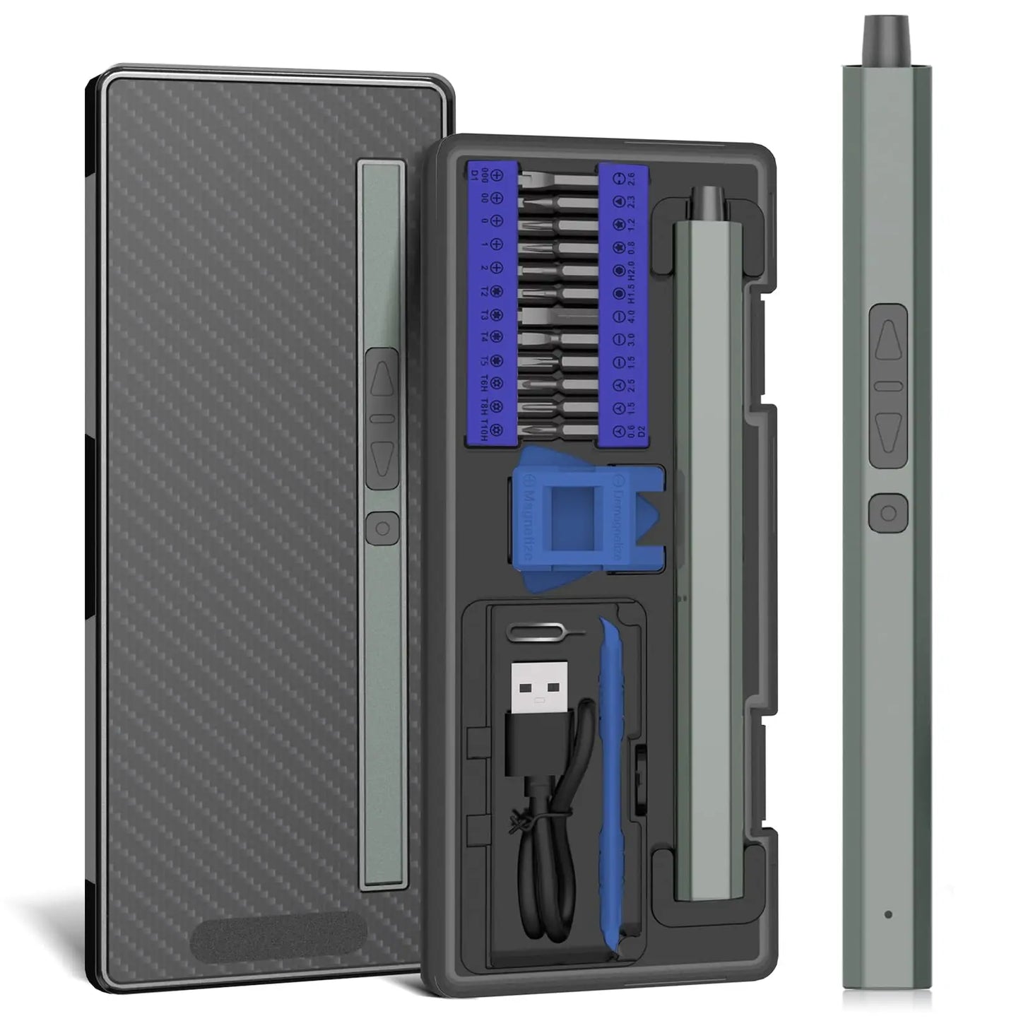 Tech Wiz MicroDrive โ 30-in-1 Electric Screwdriver Tool Set for Phones, Laptops & Gadgets