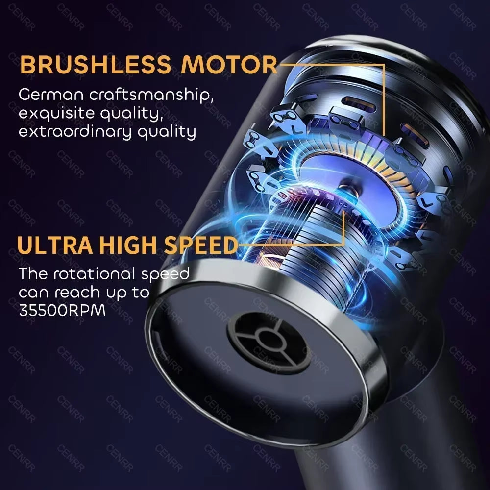 Tech Wiz TurboVac – Wireless Car Vacuum Cleaner with Ultra Strong Suction (210,000PA)