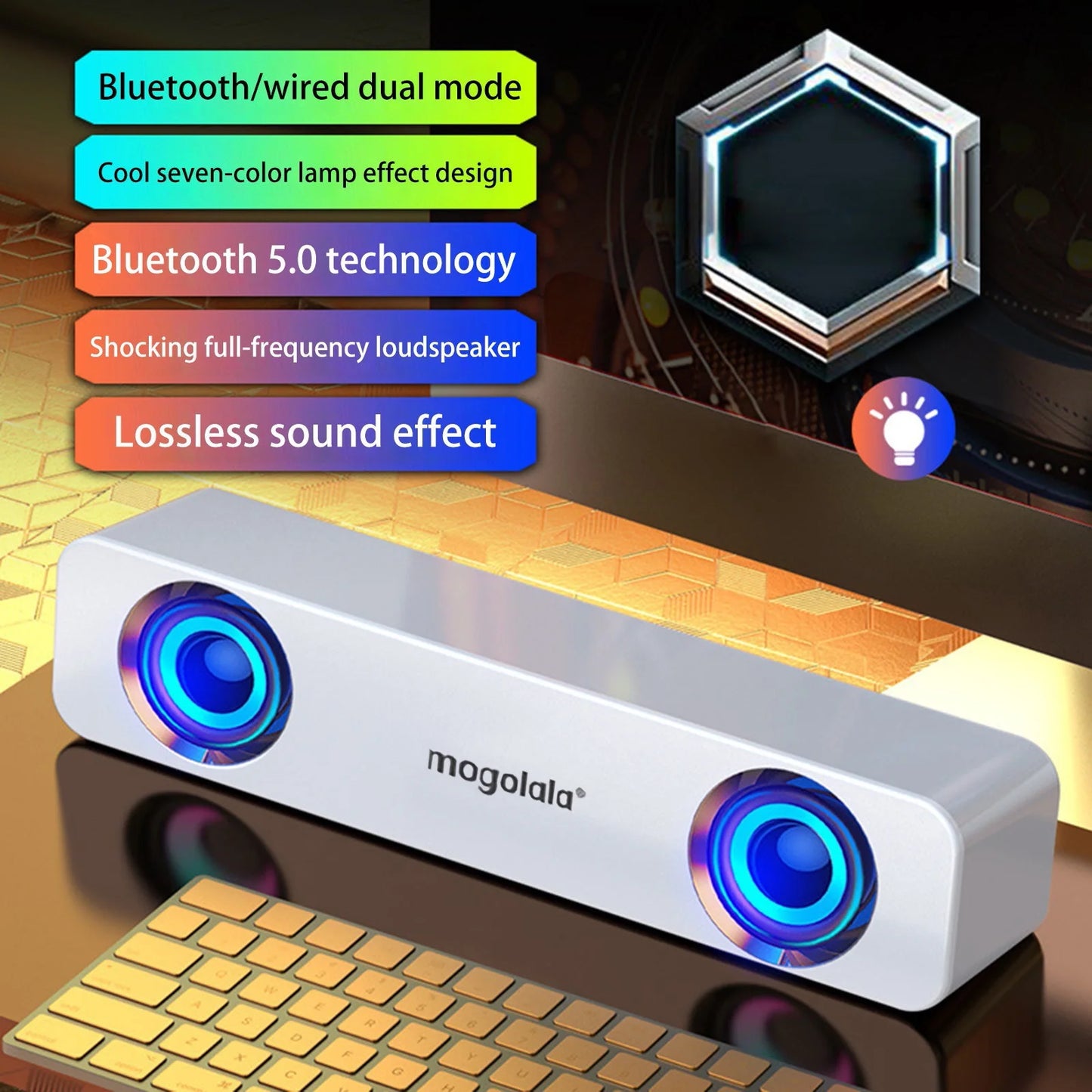 USB Dual Speakers w/ Subwoofer