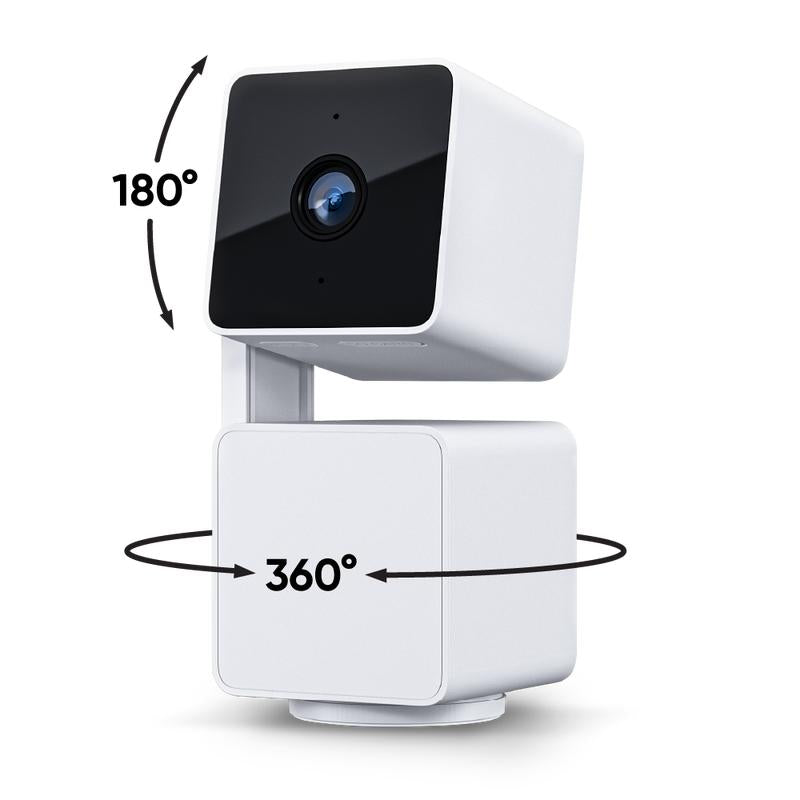 Wyze Cam Pan V3 — #1 Security Camera Worldwide! Wired, Indoor/Outdoor Pan Tilt Zoom (PTZ) W/ 360 Degree Motion Tracking, Color Night Vision, HD, WIFI