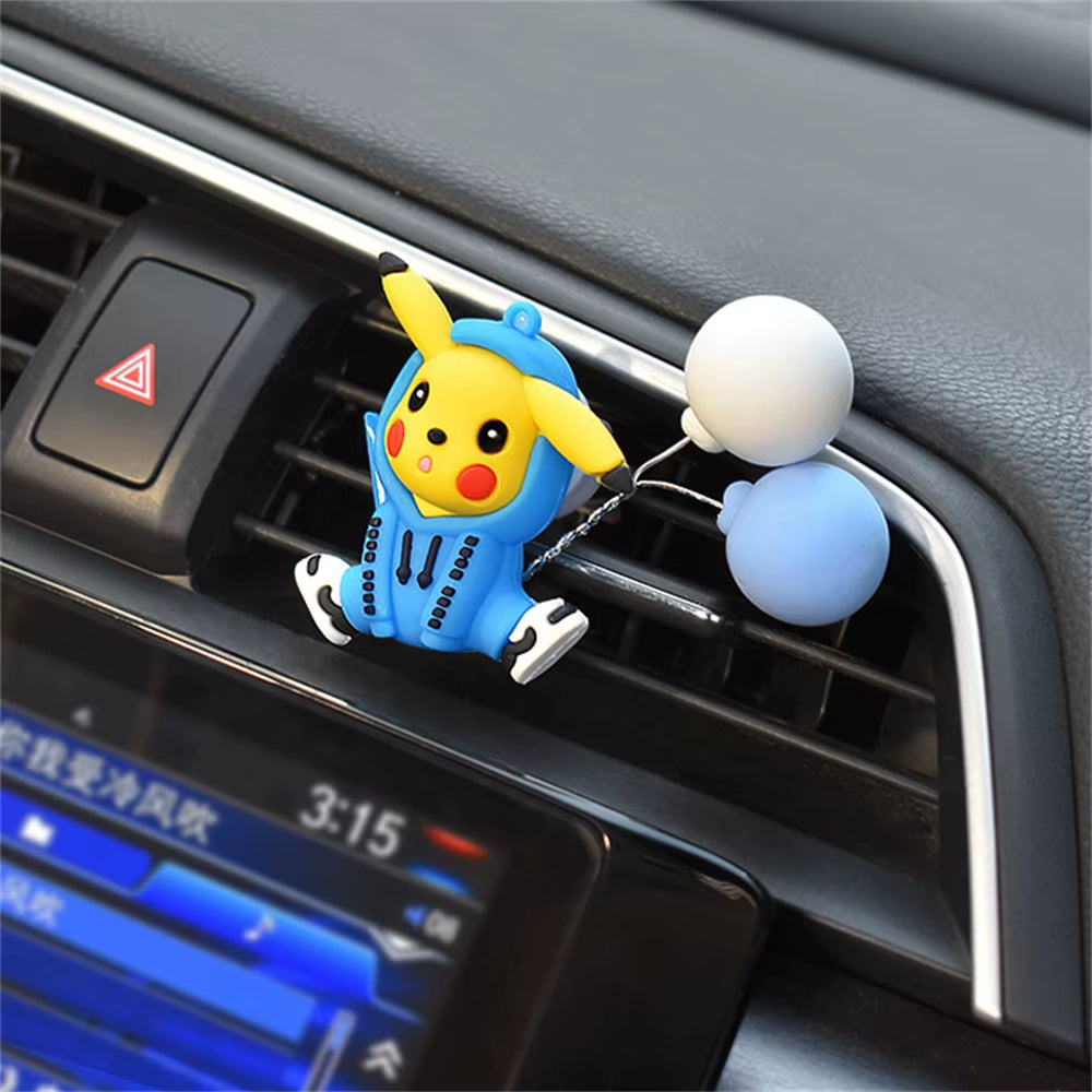 Pikachu Car Perfume Pendant – Cute Handmade Pokémon Air Outlet Decoration