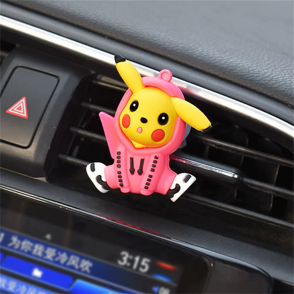Pikachu Car Perfume Pendant – Cute Handmade Pokémon Air Outlet Decoration