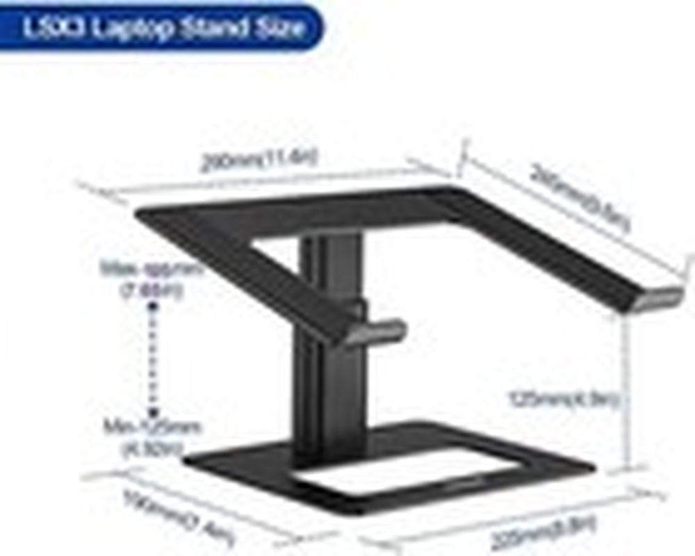 Ergonomic Laptop Holder – Adjustable Metal Stand for Work & Study