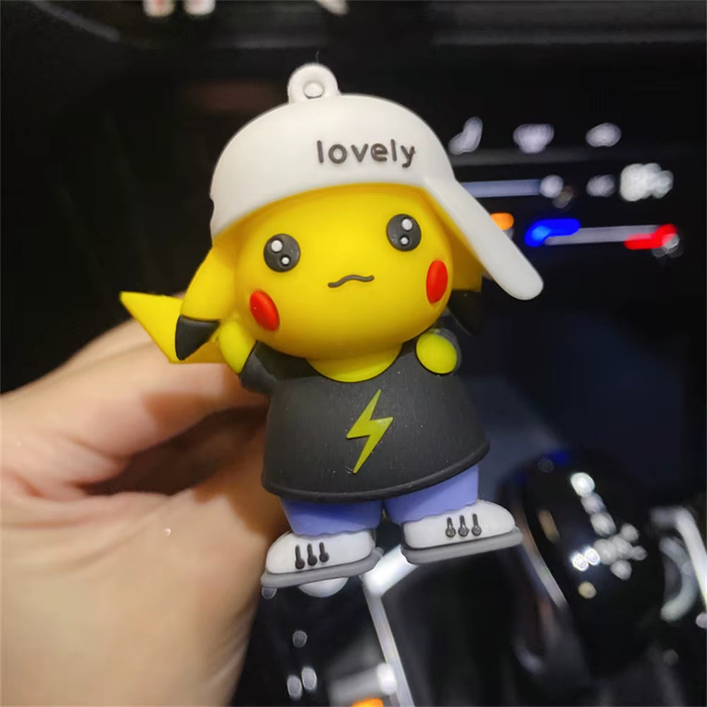 Pikachu Car Perfume Pendant – Cute Handmade Pokémon Air Outlet Decoration