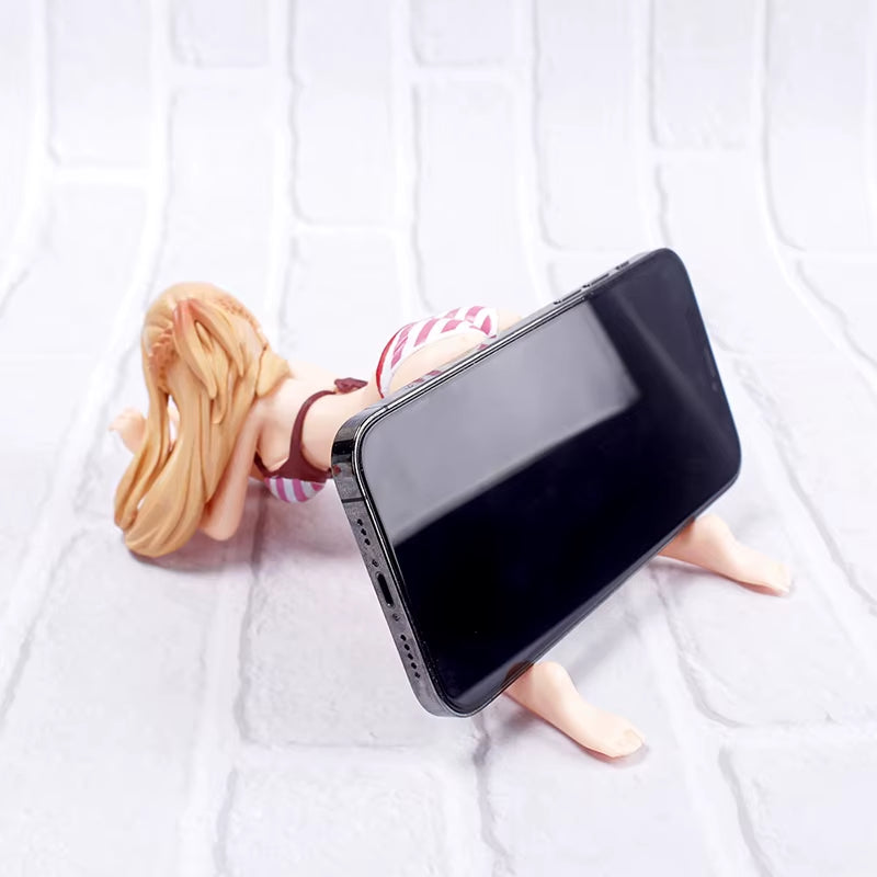 Anime Bikini Girl Car Dashboard Ornament – Chest-Shaking Phone Holder