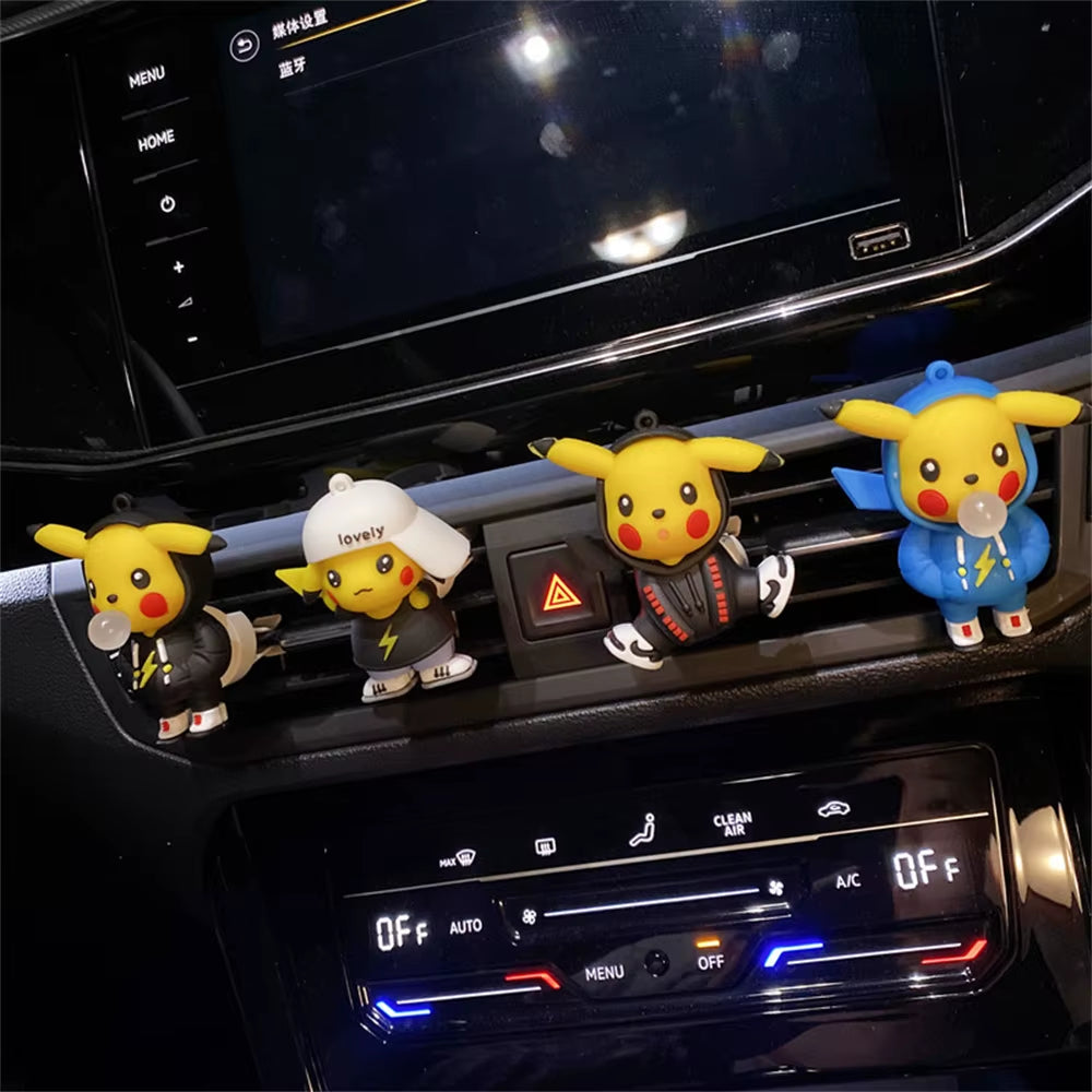 Pikachu Car Perfume Pendant – Cute Handmade Pokémon Air Outlet Decoration