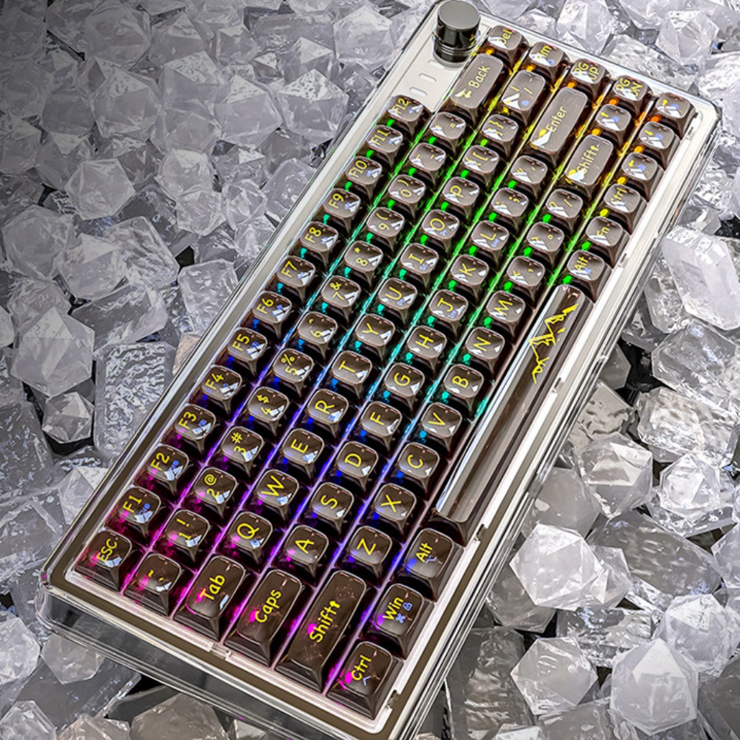 Attack Shark K75RGB Wireless Mechanical Keyboard – Transparent & Hot-Swappable