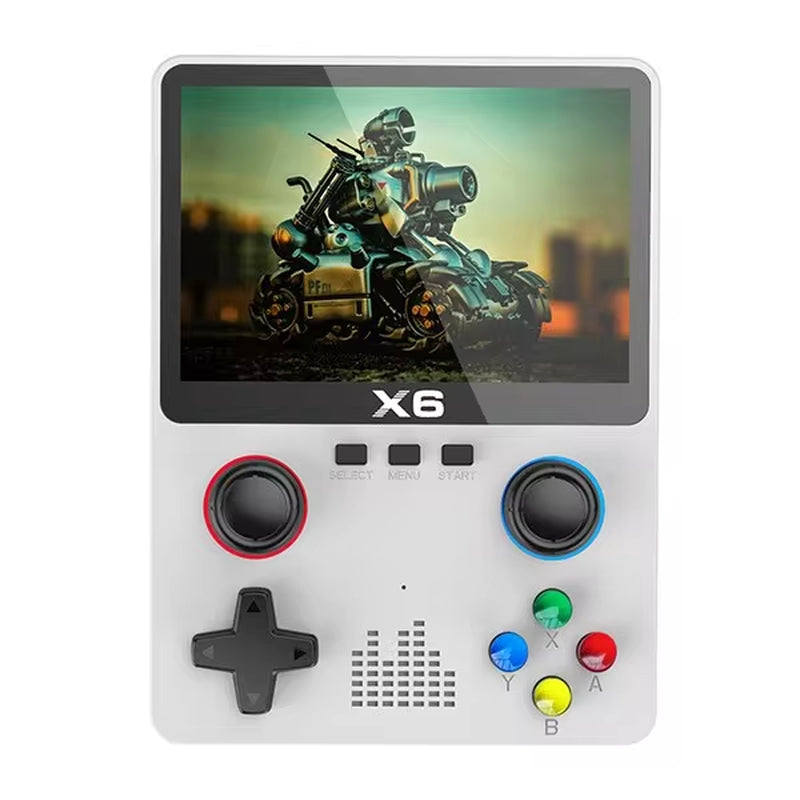 X6 Pocket Console – IPS Display, Dual Joysticks, Multi-Platform Emulator (GBA & More)
