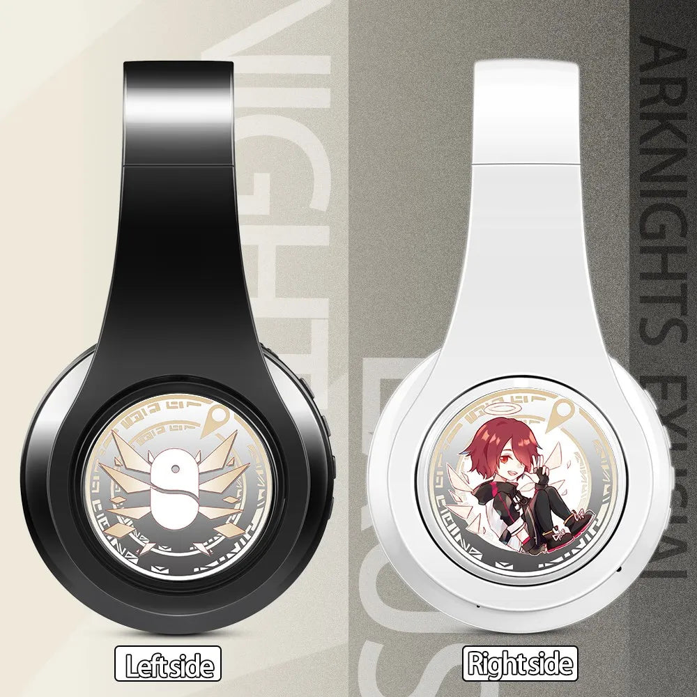 Arknights Exusiai Wireless Headphones – Anime Bluetooth Gaming Earphones with Mic